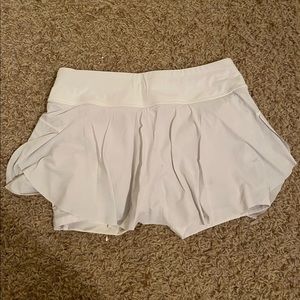 White Lululemon Tennis Skirt